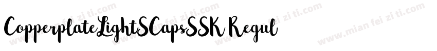 CopperplateLightSCapsSSK Regular字体转换